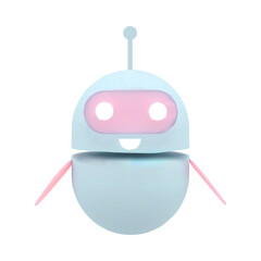 Fototapeta premium Chatbot robot icon sign in cartoon style. Support service concept. Vector illustration isolated on white background.