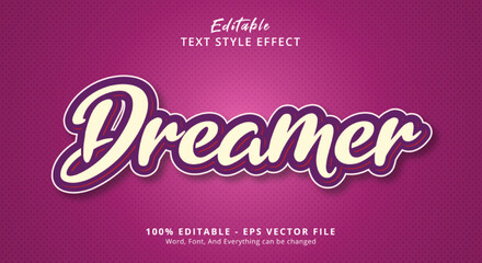 Purple Dreamer Text Style Effect, Editable Text Effect