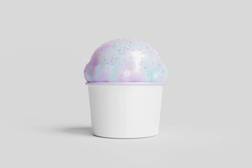 Ice Cream Cup Mockup