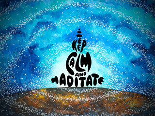 human meditate mind mental health yoga chakra spiritual healing abstract energy meditation universe power illustration design drawing art calligraphy lettering collage watercolor painting background