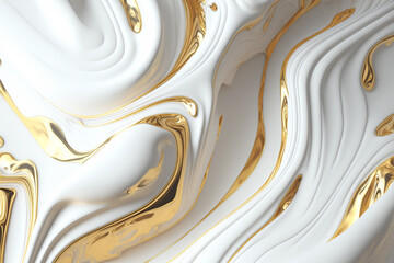 Abstract golden white marble texture background - obrazy, fototapety, plakaty