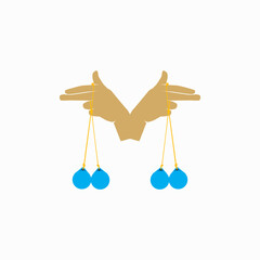 Lato lato game icon ilustration logo vector image © Jozjozan Std.