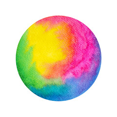 color colorful rainbow circle icon logo symbol sign abbstract mind mental health spiritual soul holistic healing chakra energy art therapy watercolor painting illustration design