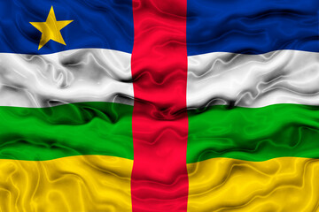 National flag ofCentral Arican Republic. Background  with flag ofCentral Arican Republic