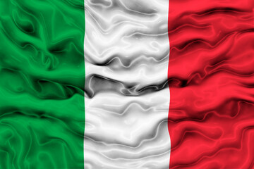National Flag of Italy. Background  with flag  of Italy.