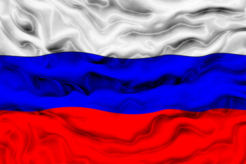 National Flag of Russia. Background  with flag  of Russia.