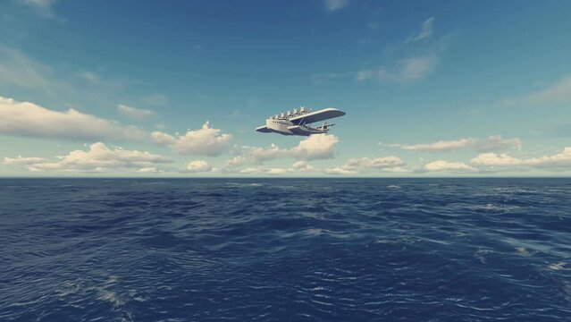 Seaplane Dornier 3D Video Animation