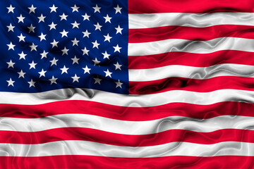 Fototapeta premium National flag of United States of America. USA. Background with flag of United States of America. USA