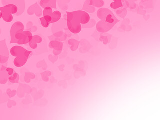Valentine Heart on Pink White Background
