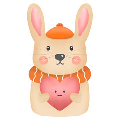 Rabbit Element Illustration
