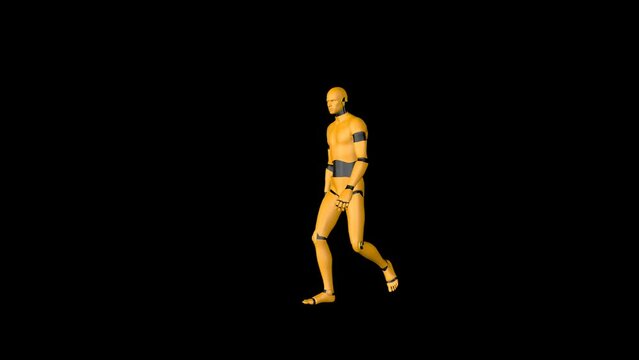 Crash Test Dummy Walk Animation