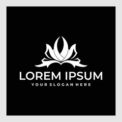  lotus flower logo and business card design