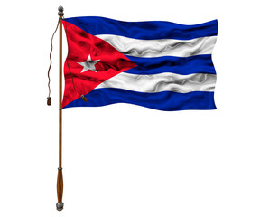 National flag  of Cuba. Background  with flag  of Cuba
