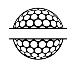 Golf Ball Split Monogram