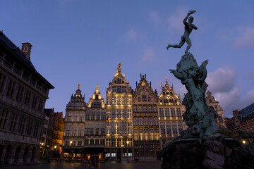 Fototapeta na wymiar de grote markt in Antwerpen-België