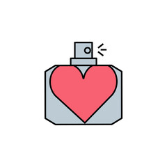 perfume line icon. Elements of valentines day illustration icons. Signs, symbols can be used for web, logo, mobile app, UI, UX on white background