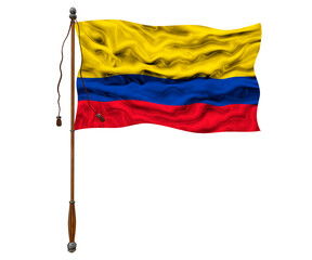 National flag of Colombia. Background  with flag  of Colombia