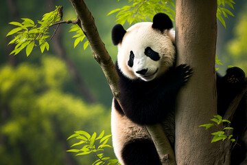 Fototapeta premium giant panda bear, ai generated