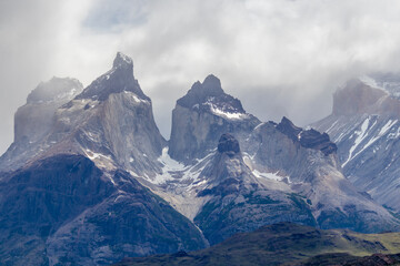 Fototapeta na wymiar Torres del Paine Peaks Patagonia Chile