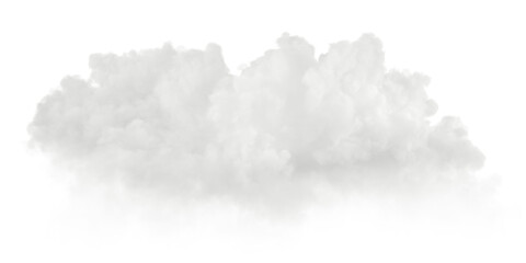 Clouds shapes cut out transparent backgrounds 3d rendering