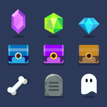 Set of game items