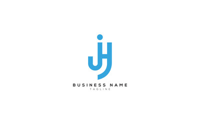 JH, HJ, IHJ, JHI, IJH, HIJ, IJ, JI, Abstract initial monogram letter alphabet logo design