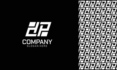 Letter DP Logo Design Pattren Logo Template