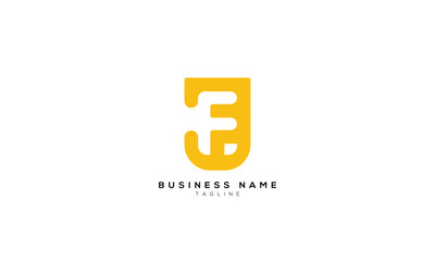 JF, FJ, F, J, FC, CF, FO, OF, Abstract initial monogram letter alphabet logo design