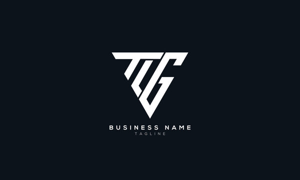 TLG, GLT, LTG, TGL, GTL, TIG, GIT, Abstract initial monogram letter alphabet logo design
