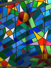 Fototapeta premium Trippy little stars made of stained glass