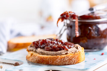 Red onion confiture.