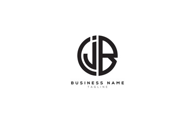 CJB, BJC, JBC, JCB, JB, BJ, Abstract initial monogram letter alphabet logo design
