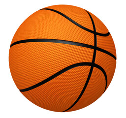 3d Render basketball (clipping path)