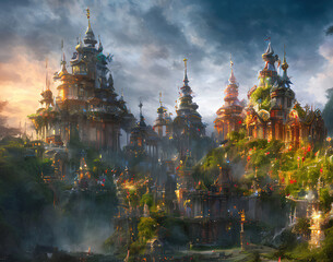 Castle in the Fantasy Jungle