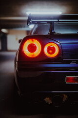 Underground Racecar in a Garage