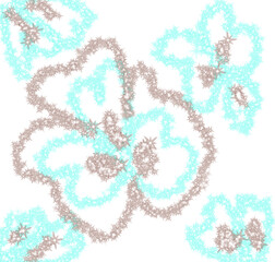 Colorful watercolor abstract texture art design and 