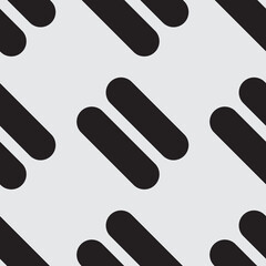 Seamless pattern of dashed lines. Vector illustration.