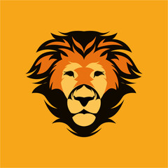Fototapeta na wymiar lion head vector illustration