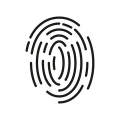 Fingerprint icon vector set. Dactylogram illustration sign collection. Security symbol. Password logo.