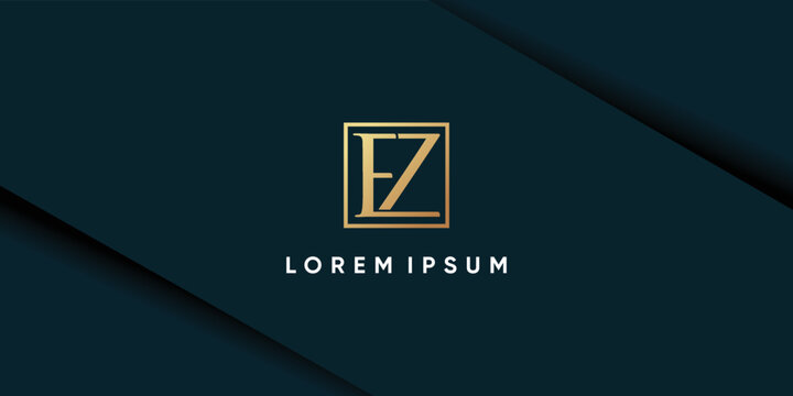 Initial EZ logo with creative design for your business brand