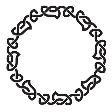 Celtic knot ornament. Vector knot pattern.