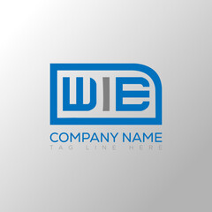 WIE letter logo creative design. WIE unique design.
 - obrazy, fototapety, plakaty