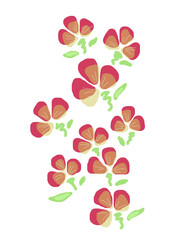 Floral background with flowers