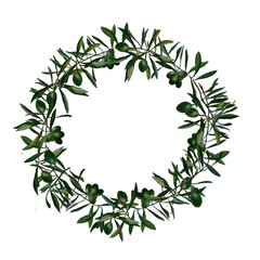 green olive wreath