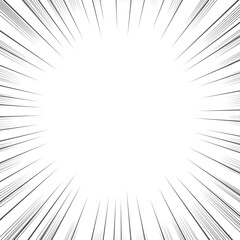 黒　細い集中線