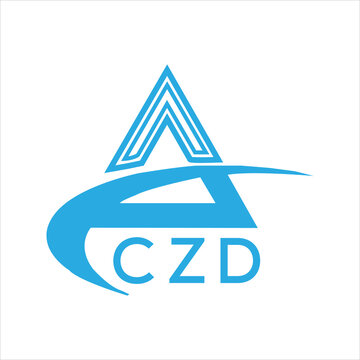CZD letter logo. CZD blue image on white background. CZD Monogram logo design for entrepreneur and business. CZD best icon.
