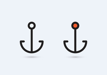 anchor icons set
