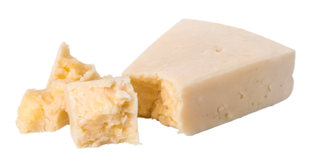 Parmesan cheese on transparent background. png file