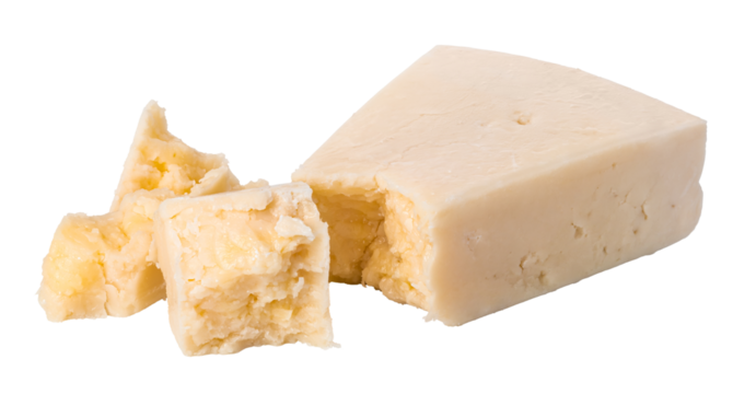 Parmesan cheese on transparent background. png file