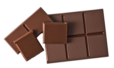 chocolate bar on transparent background. png file